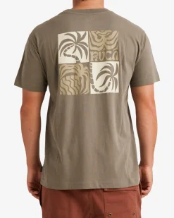 RVCA FRONDS SHORT SLEEVE TEE Mushroom Sale