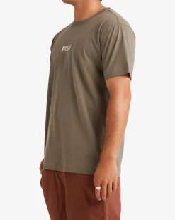RVCA FRONDS SHORT SLEEVE TEE Mushroom Sale