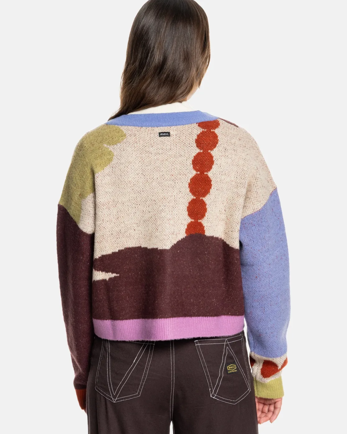 RVCA GABRIELLE CARDIGAN Ecru Discount