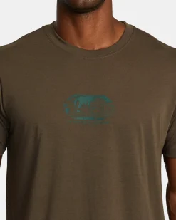 RVCA GLOBAL DIGI SPORT TECH TEE Chocolate Online