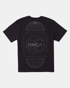 RVCA GLOBAL DOMESTIC SHORT SLEEVE TEE Black Outlet
