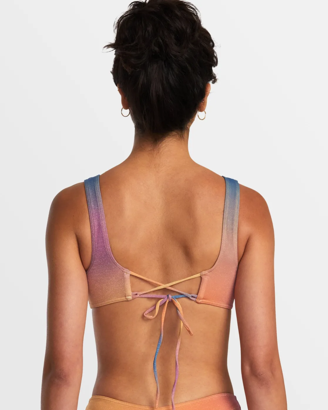 RVCA GOLDEN LACEBACK BRALETTE BIKINI TOP Multi Discount