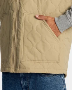 RVCA GRANT HOODED PUFFER JACKET Khaki Hot