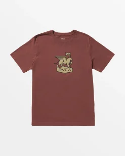 RVCA GRIFFIN PARK T-SHIRT Red Earth Best