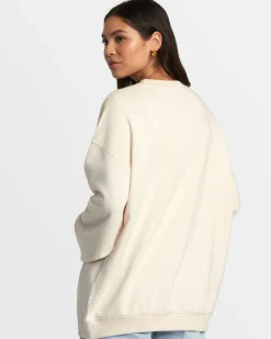 RVCA HAMILTON CREWNECK SWEATSHIRT Latte