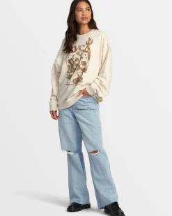 RVCA HAMILTON CREWNECK SWEATSHIRT Latte