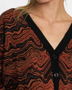 RVCA HAPPY HOUR CARDIGAN Black Sale