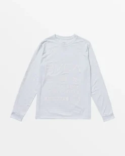 RVCA HAWAII ALL BRAND SPORT TECH LONG SLEEVE TEE White