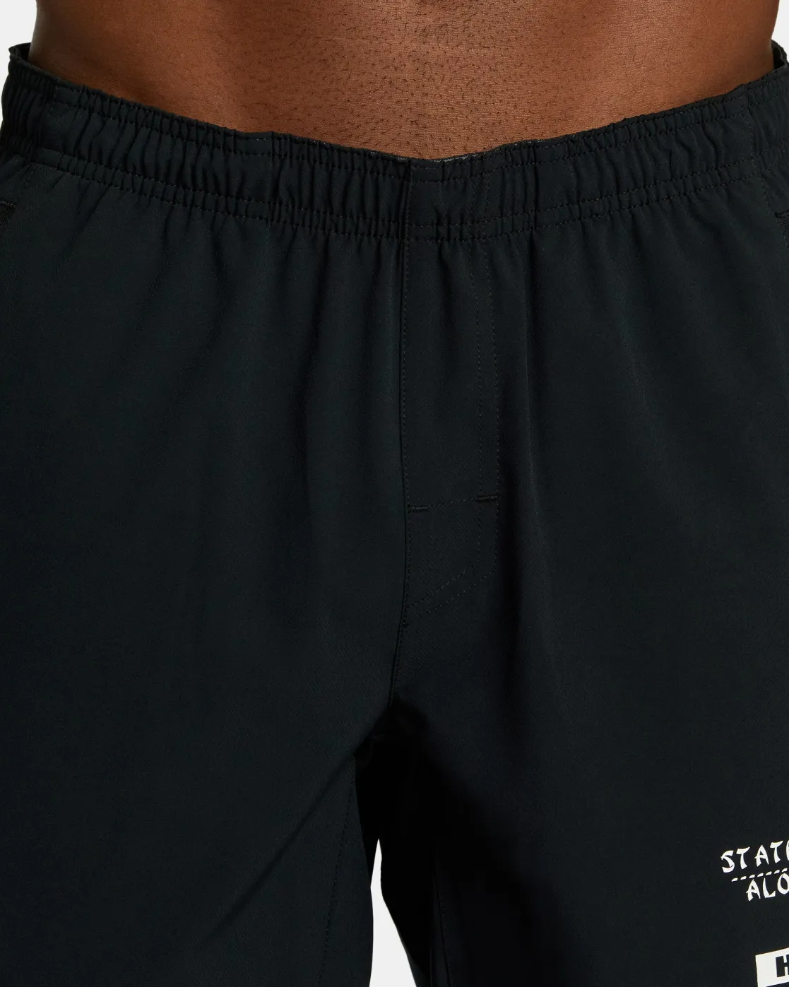 RVCA HAWAII ALL BRAND YOGGER STRETCH 17" SHORTS Black Best