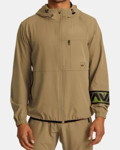 RVCA HAWAII FULL ZIP JACKET Dark Khaki Discount