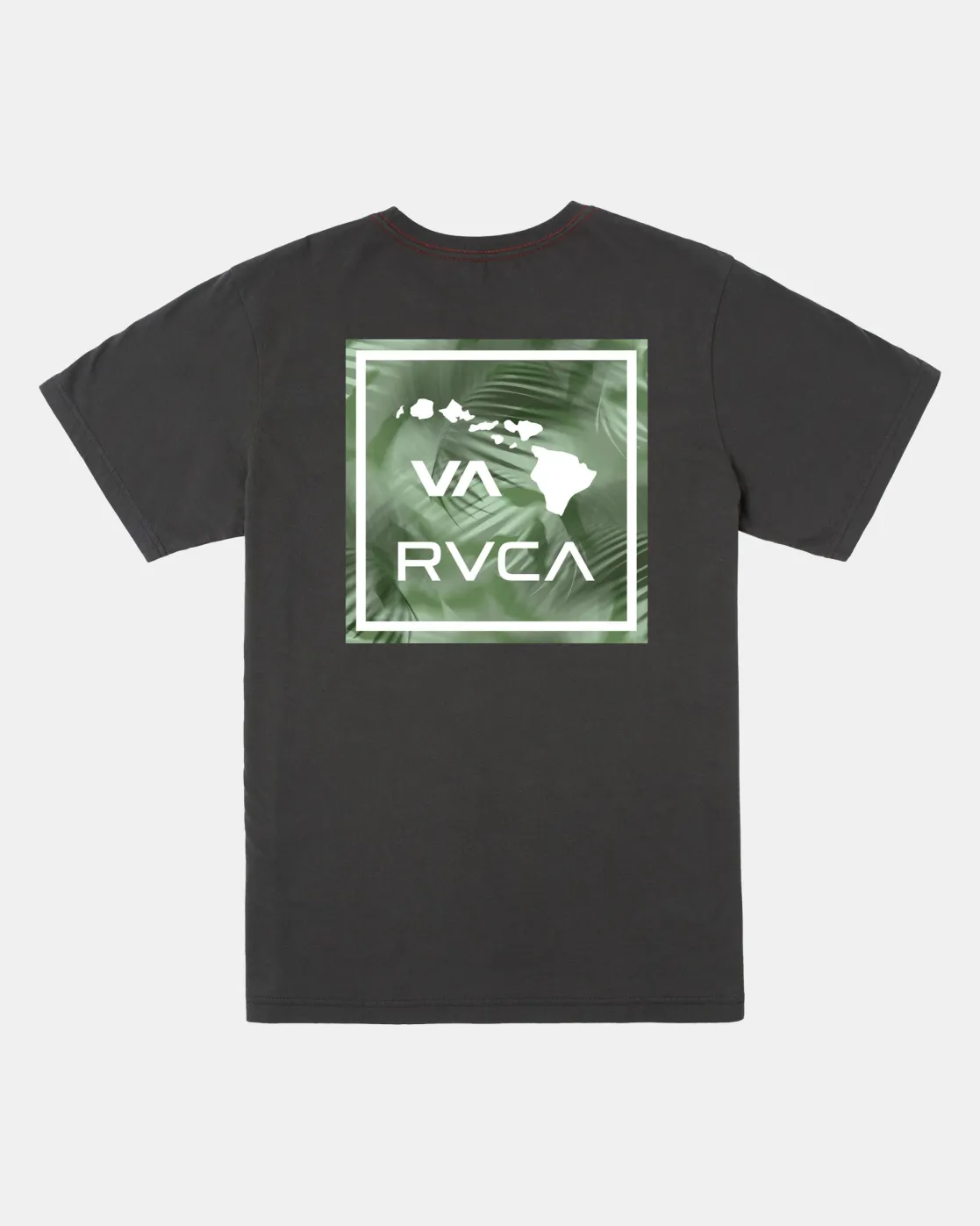 RVCA HAWAII VA ATW PALM SHORT SLEEVE TEE Pirate Black Sale