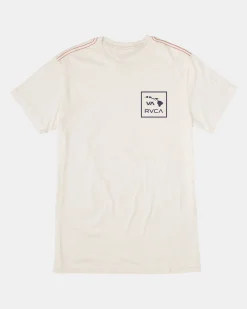 RVCA HAWAII VA ATW PALM SHORT SLEEVE TEE Antique White Best