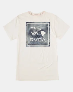 RVCA HAWAII VA ATW PALM SHORT SLEEVE TEE Antique White Best