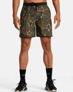 RVCA HAWAII YOGGER HYBRID TECHNICAL TRAINING SHORTS Floral Camo Discount