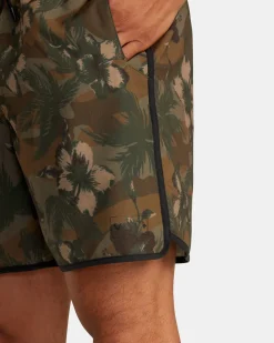 RVCA HAWAII YOGGER HYBRID TECHNICAL TRAINING SHORTS Floral Camo Discount