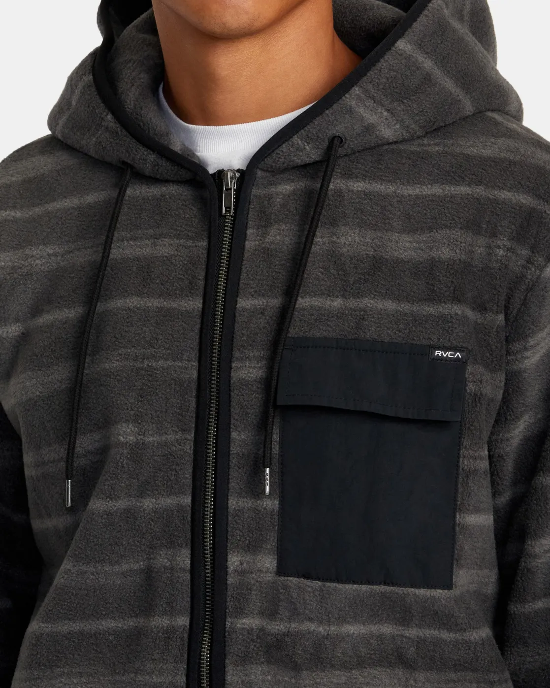 RVCA HAWTHORNE ZIP-UP HOODED FLEECE Multi