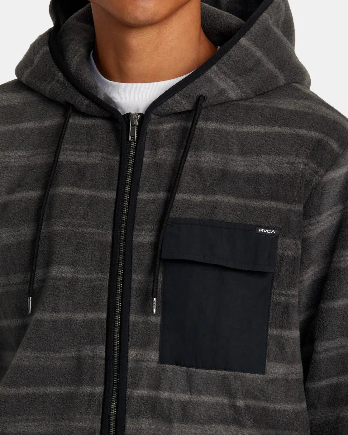 RVCA HAWTHORNE ZIP-UP HOODED FLEECE Multi