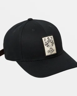 RVCA INVISIBLE MAN CLIPBACK CAP Black Best