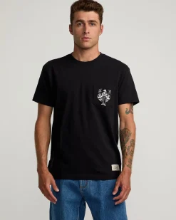 RVCA INVISIBLE MAN T-SHIRT Black