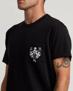 RVCA INVISIBLE MAN T-SHIRT Black