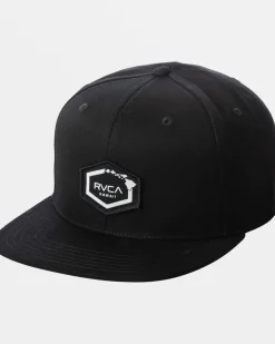 RVCA ISLAND HEX SNAPBACK HAT Black Online