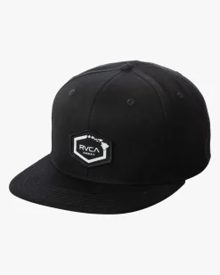 RVCA ISLAND HEX SNAPBACK HAT Black Online