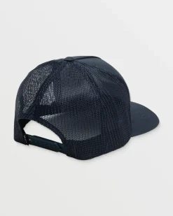 RVCA ISLANDS PATCH TRUCKER HAT Navy New