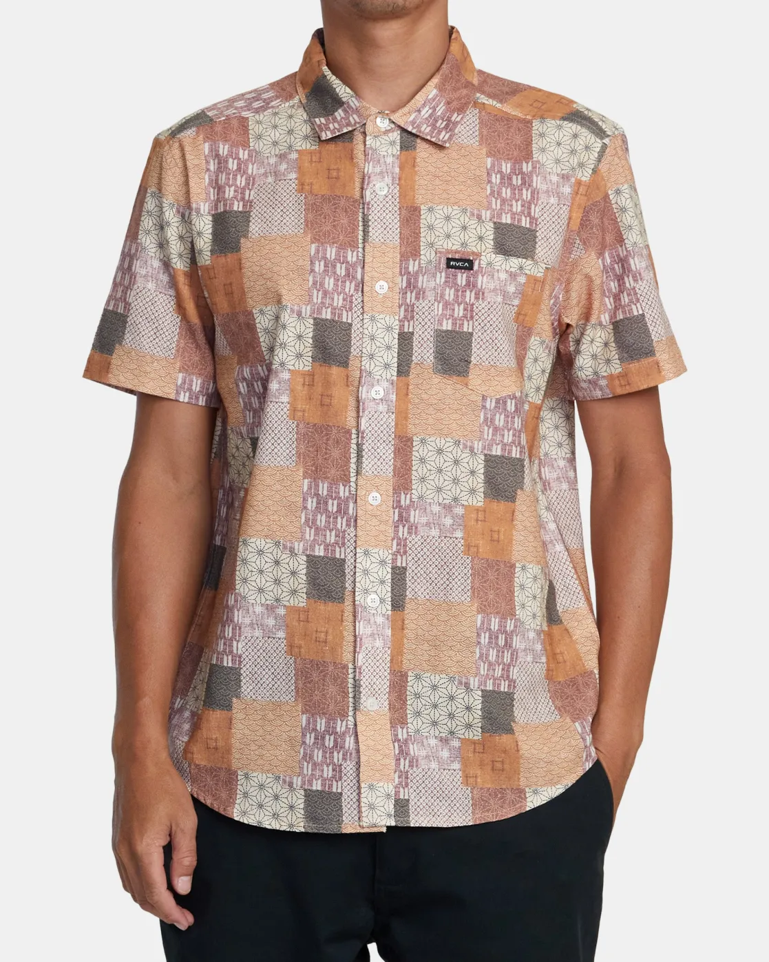 RVCA JBS SHORT SLEEVE SHIRT Vintage Gold Outlet