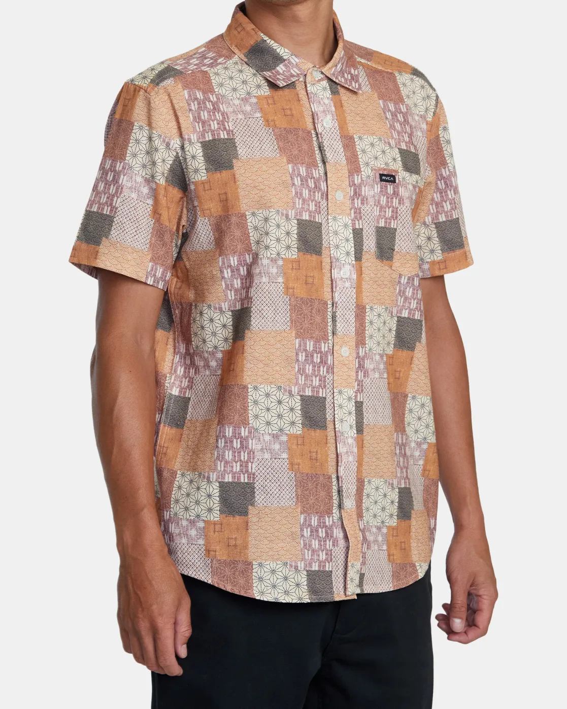 RVCA JBS SHORT SLEEVE SHIRT Vintage Gold Outlet