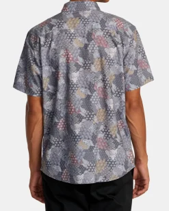 RVCA JBS SHORT SLEEVE WOVEN SHIRT Vintage Indigo Discount