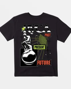 RVCA KELSEY NIZIOLEK POSTER SHORT SLEEVE TEE Black Clearance