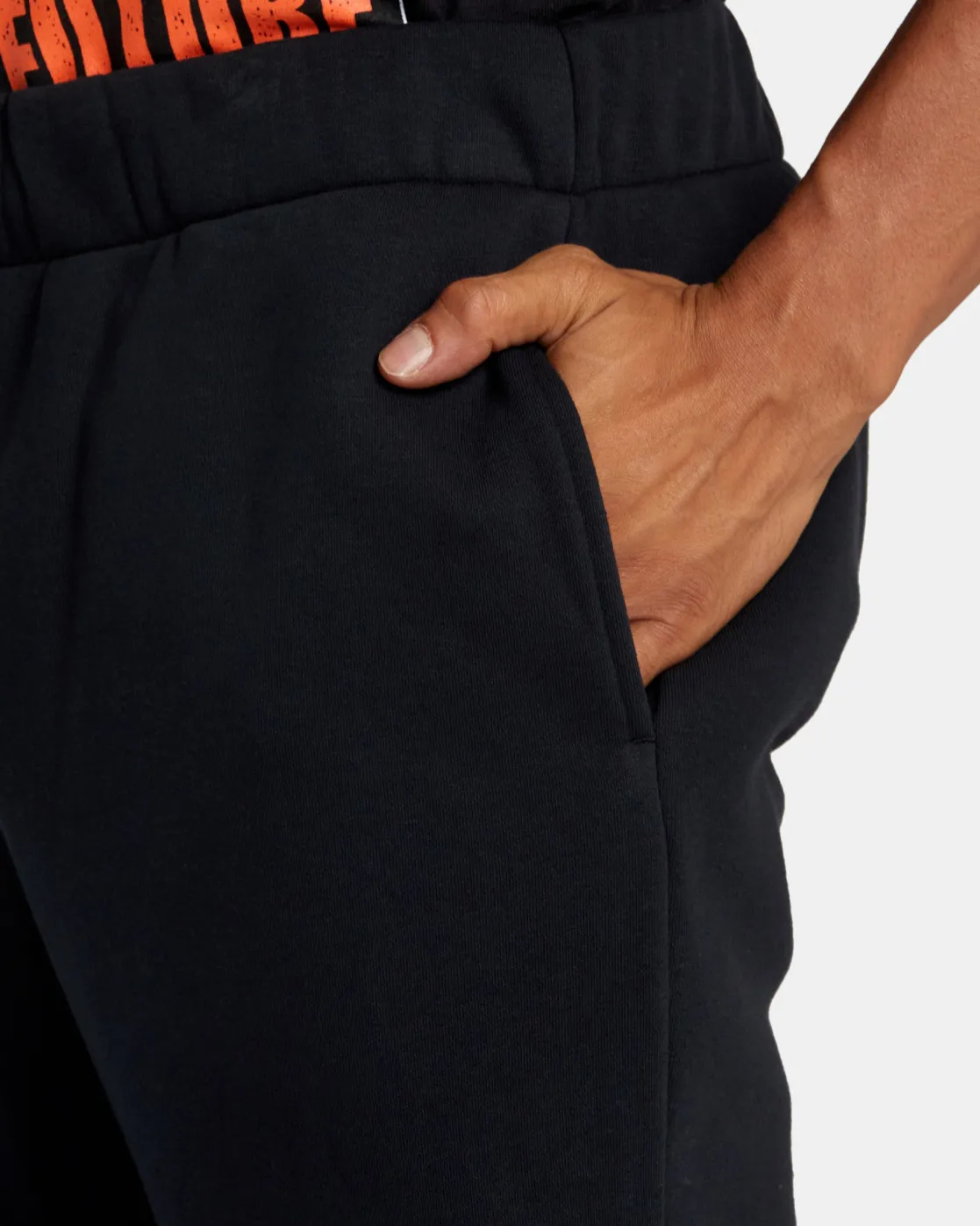 RVCA KELSEY NIZIOLEK WEB POST FLEECE PANT Black Sale