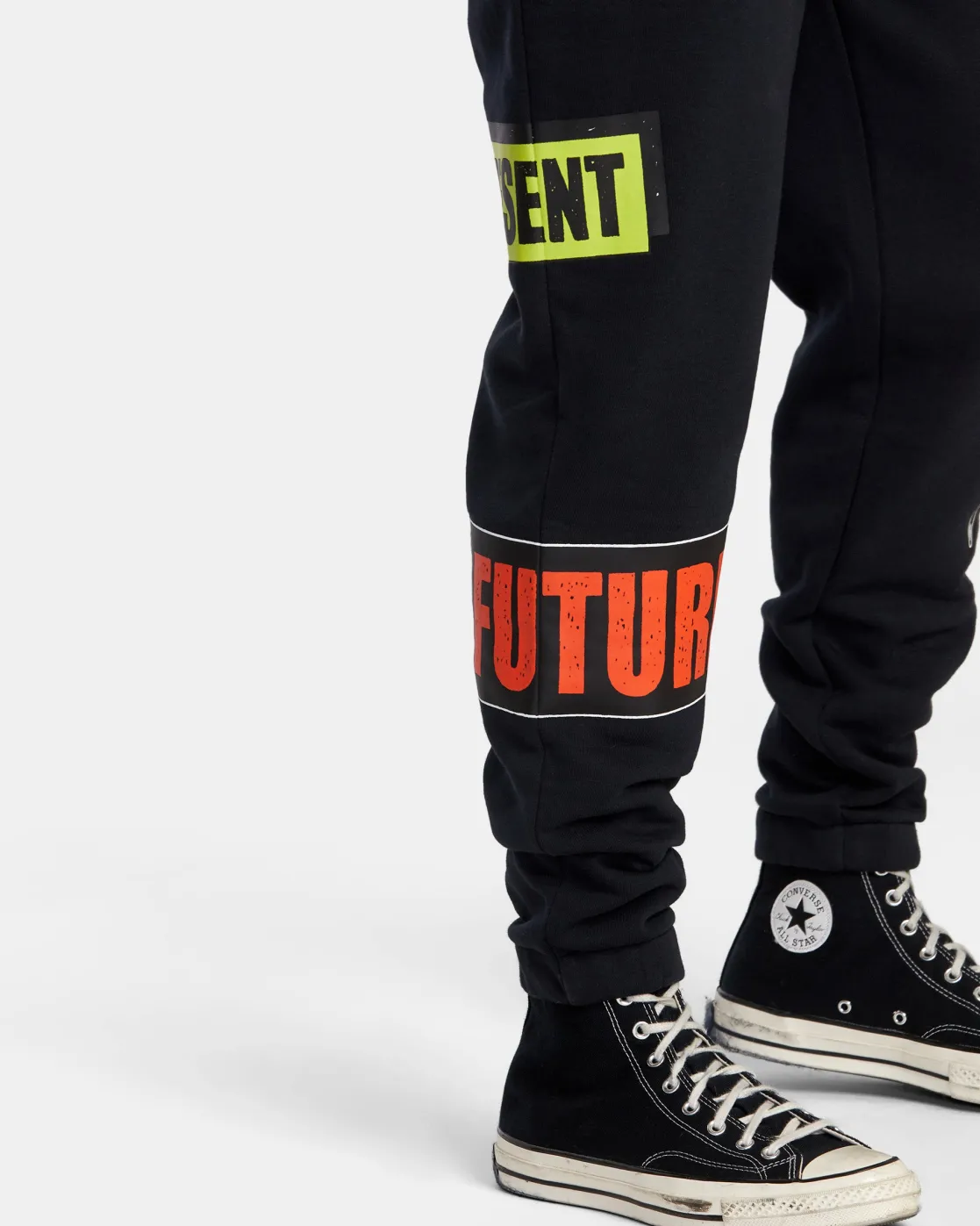 RVCA KELSEY NIZIOLEK WEB POST FLEECE PANT Black Sale