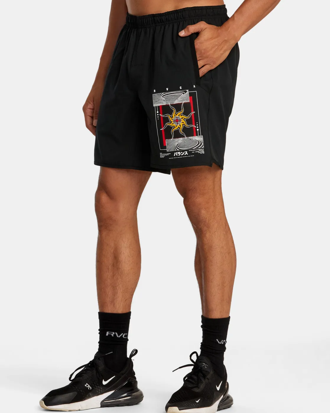 RVCA Kelsey Niziolek Yogger Stretch 17" Elastic Waist Shorts Sale