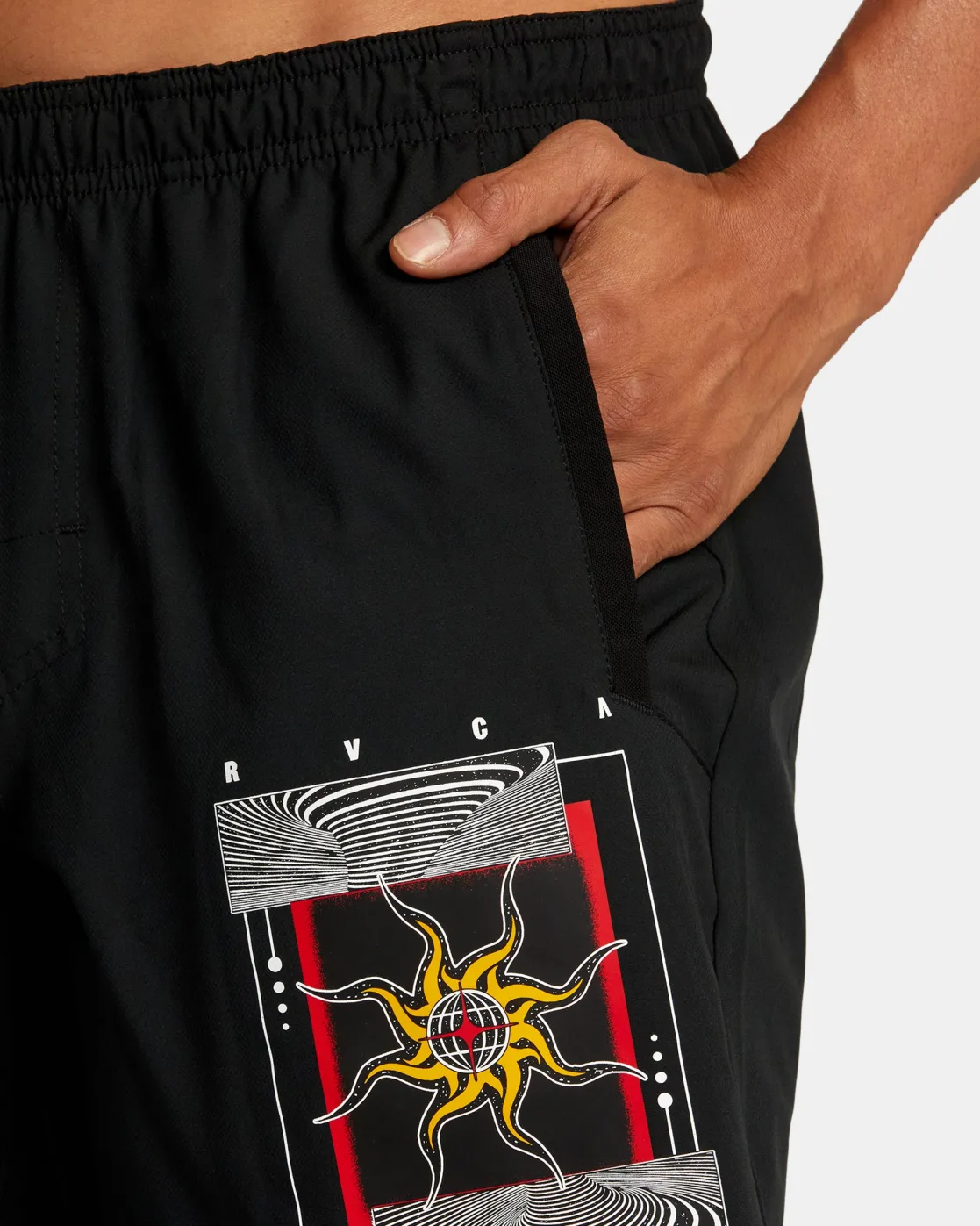 RVCA Kelsey Niziolek Yogger Stretch 17" Elastic Waist Shorts Sale