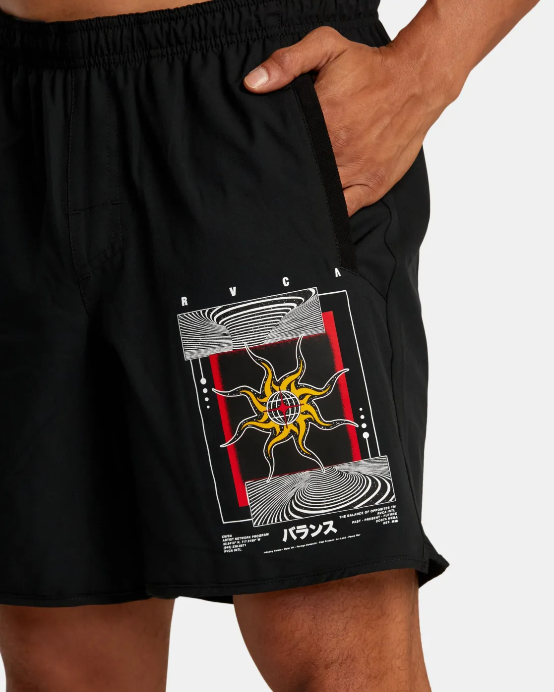 RVCA Kelsey Niziolek Yogger Stretch 17" Elastic Waist Shorts Sale