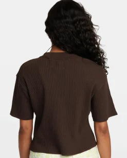 RVCA KINNEY II TEE KNIT Java Discount