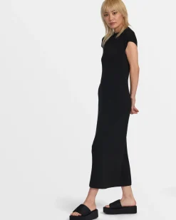 RVCA LATELY SOLID SWEATER DRESS Black Discount