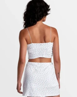 RVCA LEXI POINTELLE BANDEAU TANK TOP Whisper White Clearance