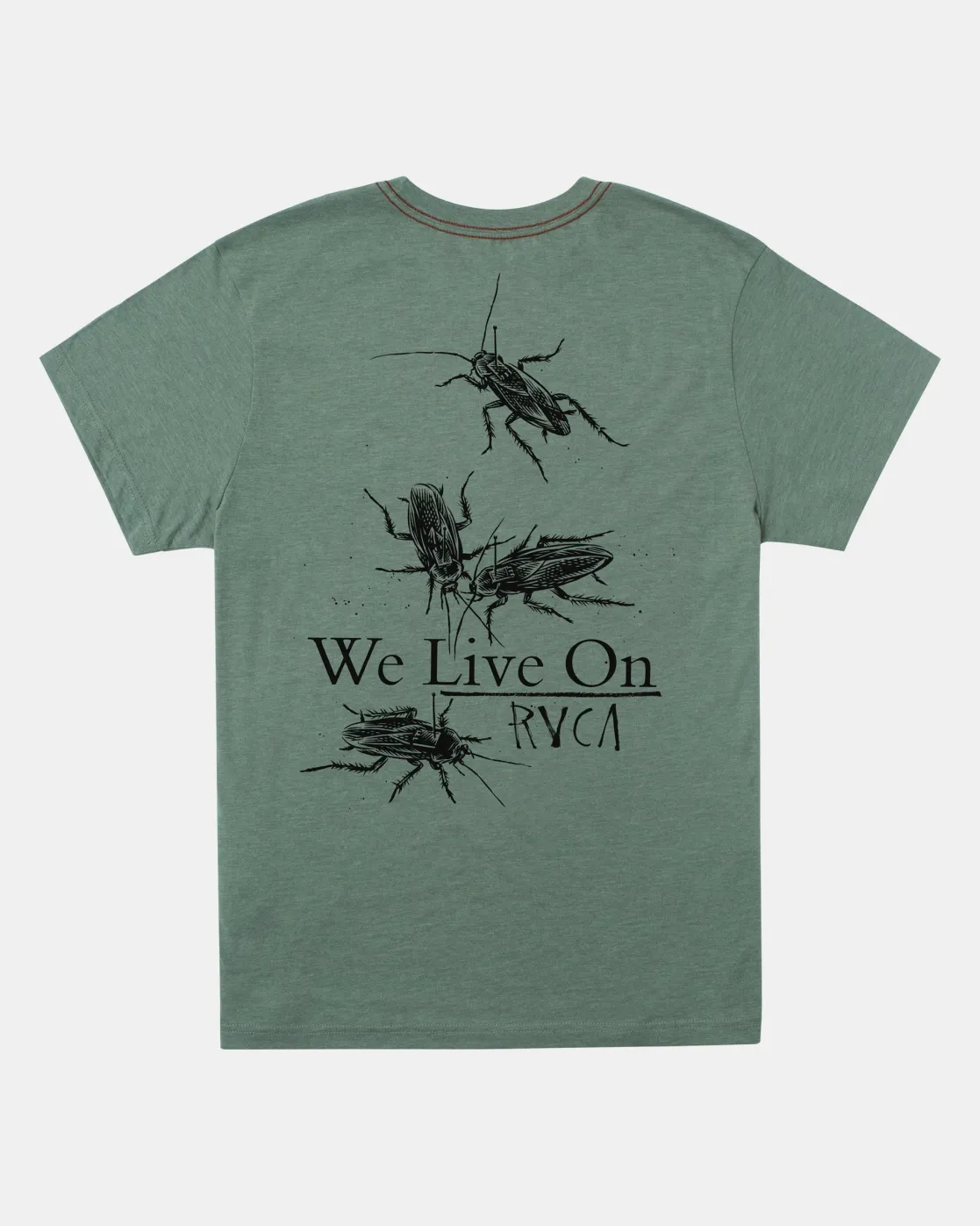 RVCA LIVE ON TEE Jade Clearance