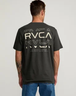 RVCA LOGO SHATTER SHORT SLEEVE TEE Pirate Black Online