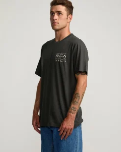 RVCA LOGO SHATTER SHORT SLEEVE TEE Pirate Black Online