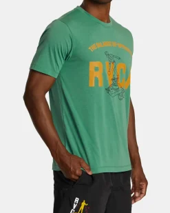 RVCA LUKE P SPORT TECH TEE Green Grass New