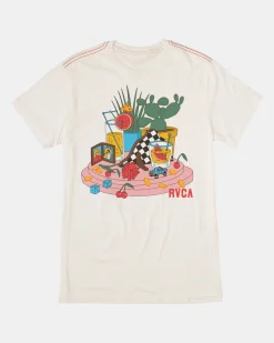 RVCA LUKE STILL LIFE TEE Antique White