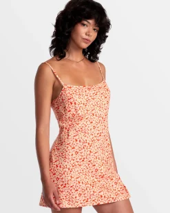 RVCA MACARTHUR MIDI DRESS Orange.Com
