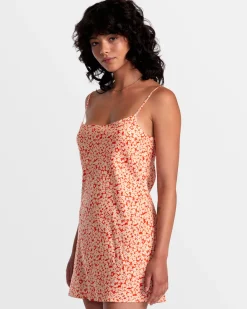RVCA MACARTHUR MIDI DRESS Orange.Com