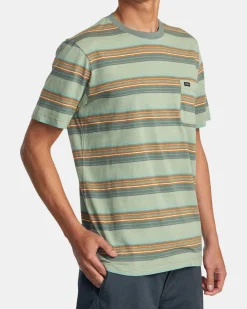 RVCA MAGNOLIA CREW SHORT SLEEVE KNIT Jade Sale