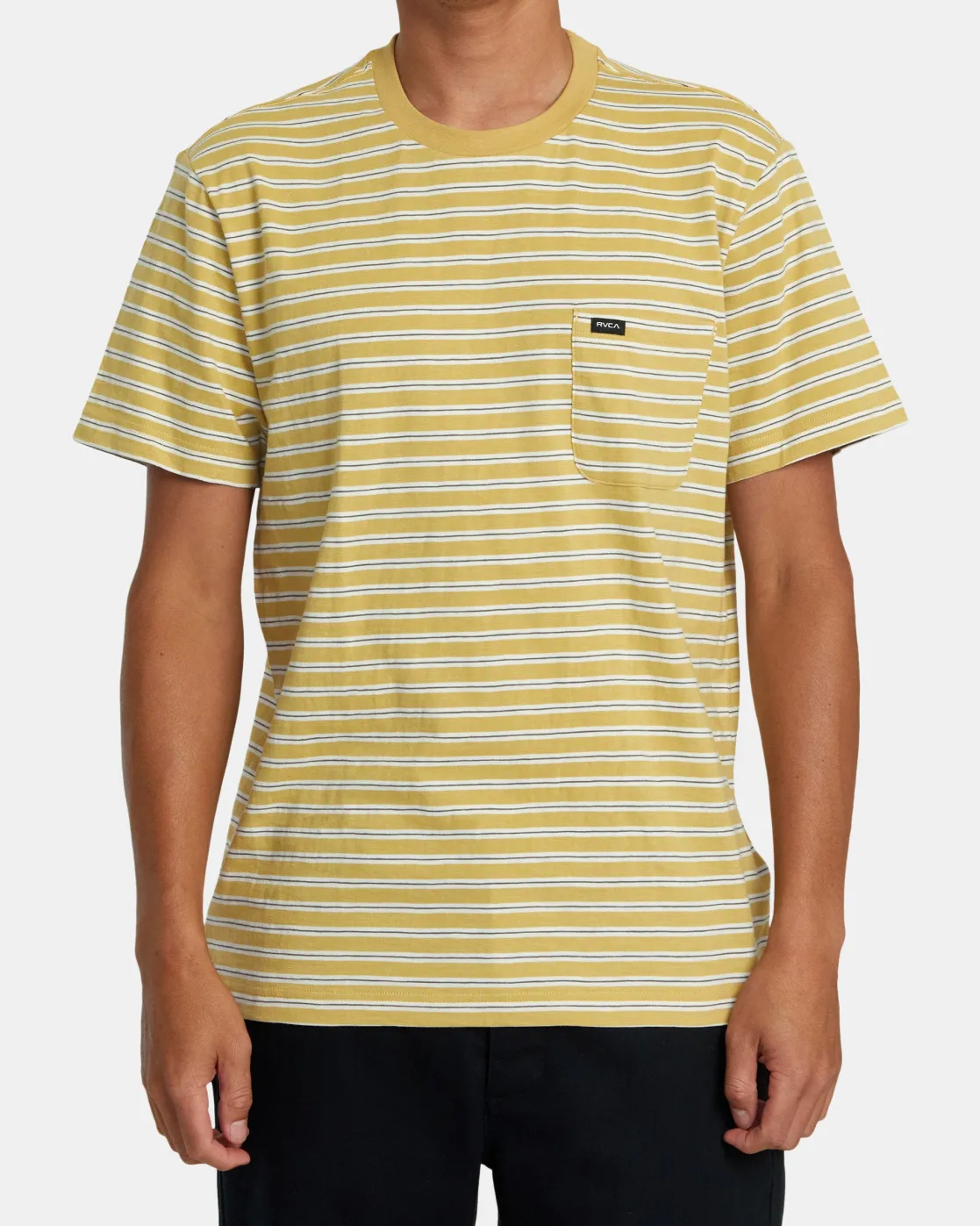 RVCA MAGNOLIA CREW SHORT SLEEVE KNIT Vintage Gold Best