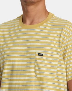 RVCA MAGNOLIA CREW SHORT SLEEVE KNIT Vintage Gold Best