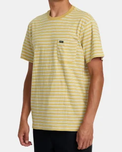 RVCA MAGNOLIA CREW SHORT SLEEVE KNIT Vintage Gold Best